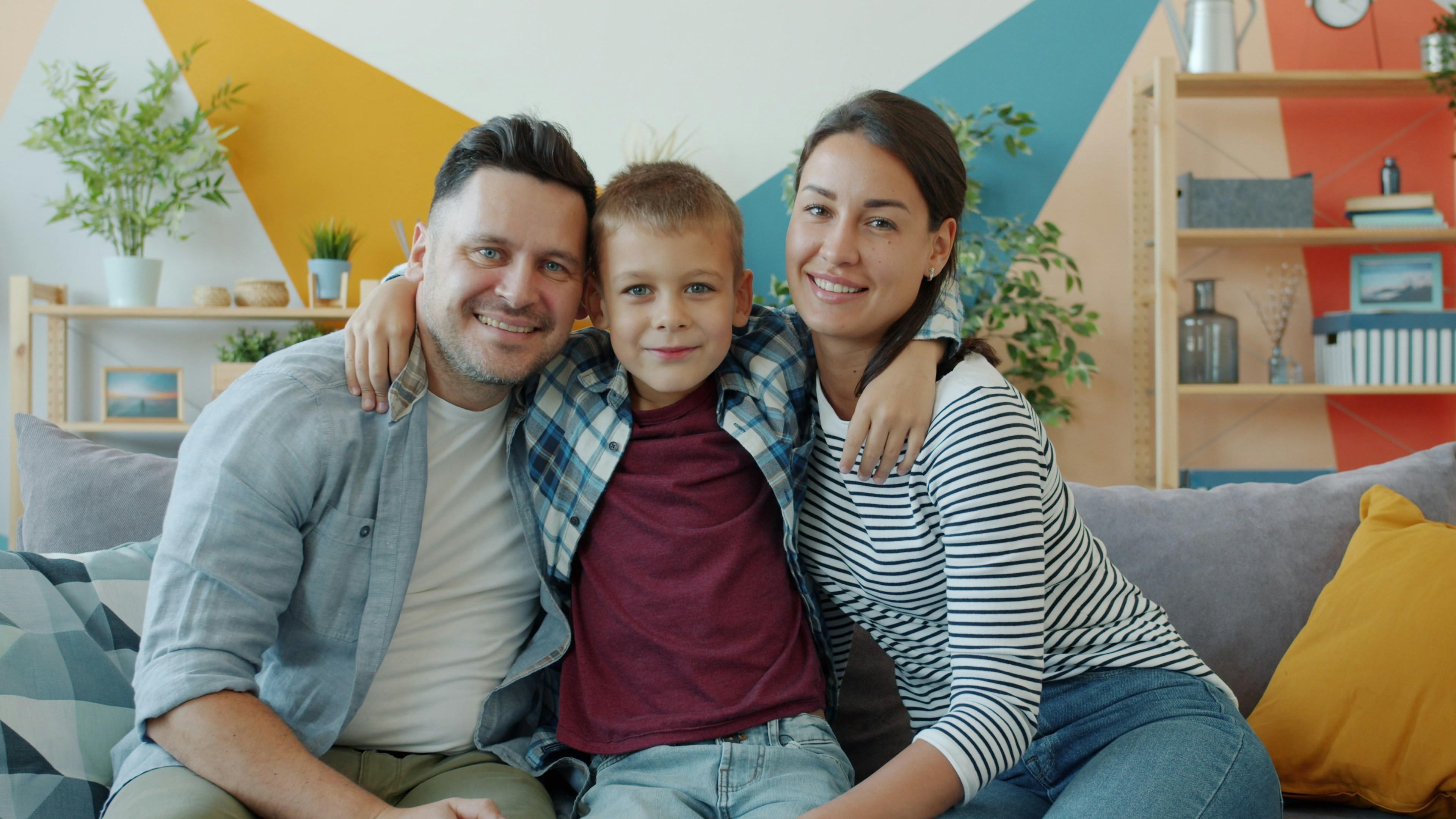 Family discussing care placement options together